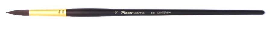 Кисть Pinax CREATIVE Синтетика жесткая КРУГЛАЯ N 5 (длинная ручка)
