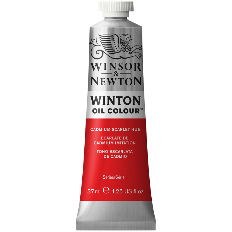 Краска масляная художественная Winsor&Newton Winton, 37мл, туба, кадмий алый