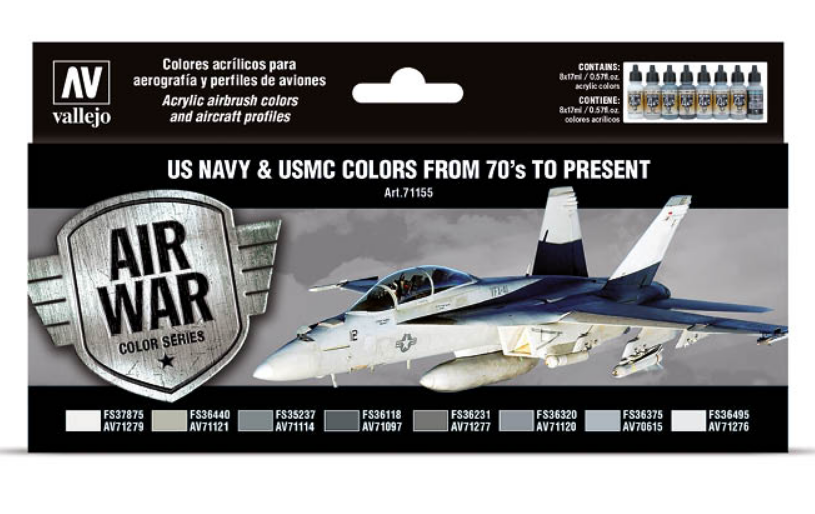 Набор Model Air - US NAVY & USMC COLORS (8цв.)