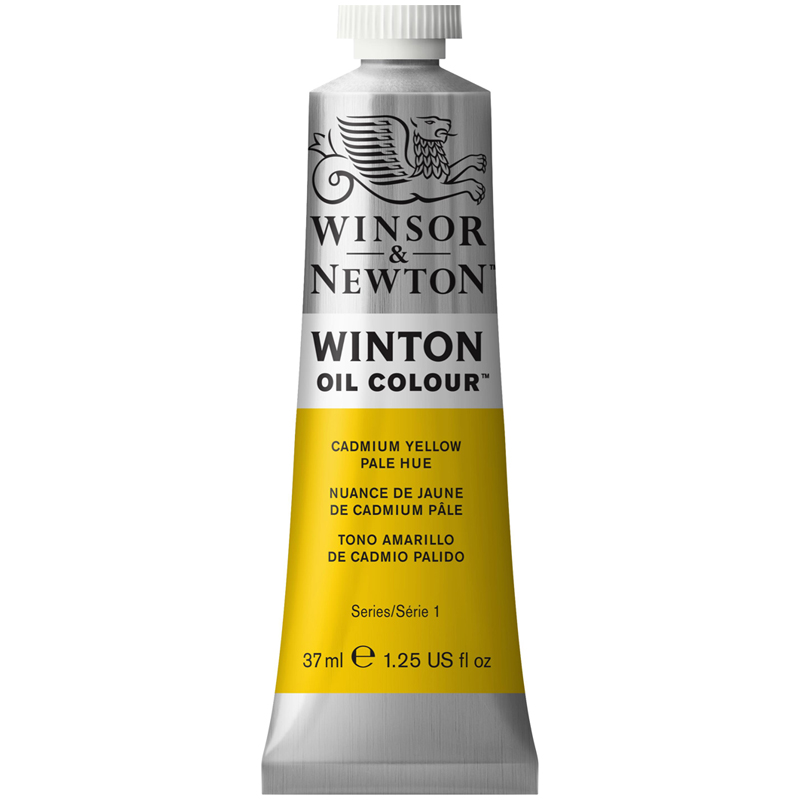 Краска масляная художественная Winsor&Newton Winton, 37мл, туба, бледно-желтый кадмий
