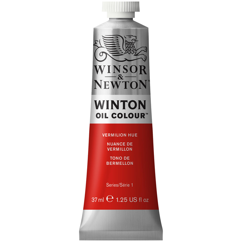 Краска масляная художественная Winsor&Newton Winton, 37мл, туба, киноварь (пунцовый ярко-красный)