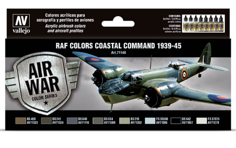 Набор Model Air - Coastal Command 1939-1945,  8цв.по 17 мл