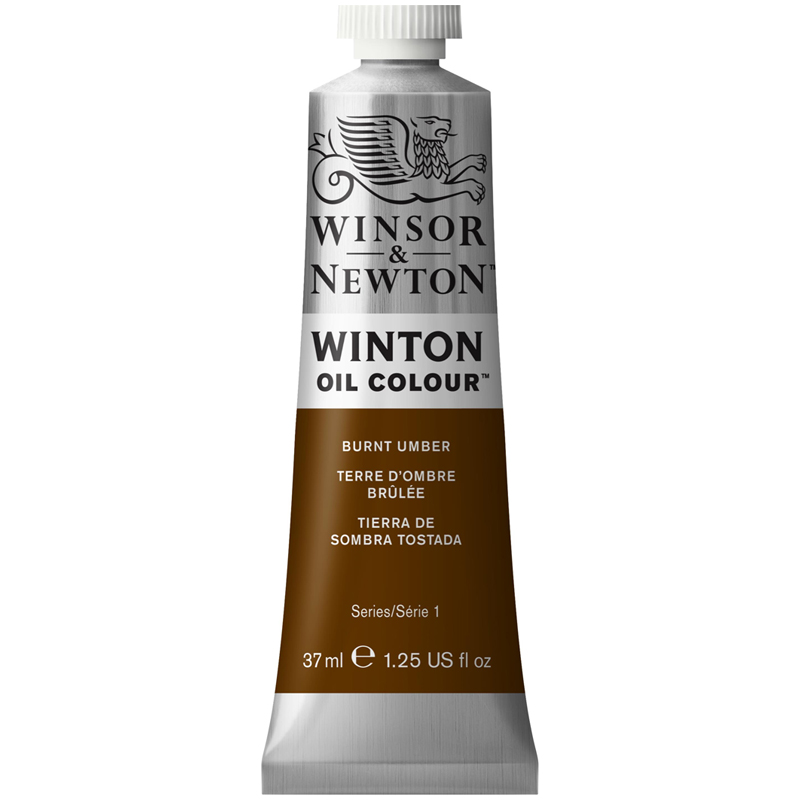 Краска масляная художественная Winsor&Newton Winton, 37 мл, туба, жженая умбра