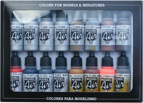 Набор Model Air Metallic colors (16цв.)