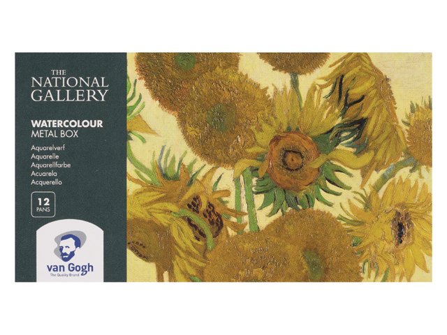 Набор акварельных красок Van Gogh National Gallery 12цв кювета металлический короб