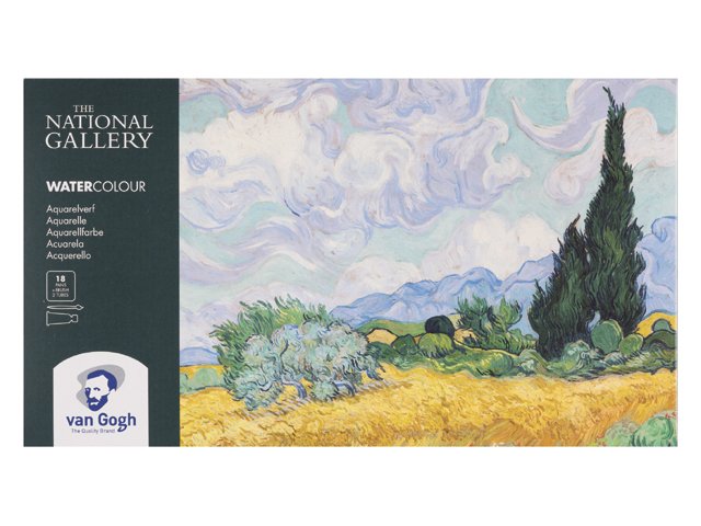 Набор акварельных красок Van Gogh National Gallery 18цв кювета пластиковый короб