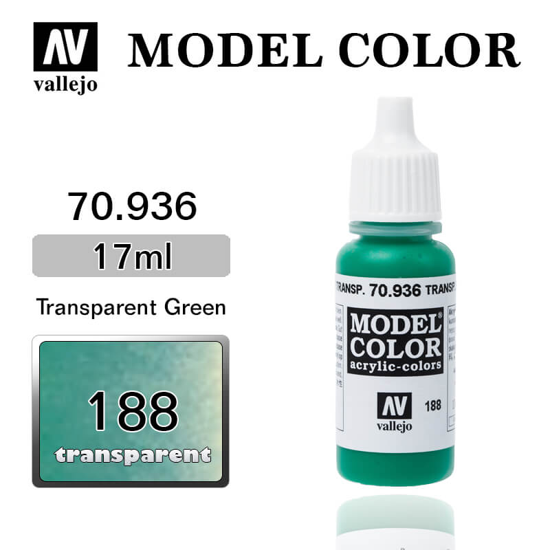 188.Model Color Зеленый прозрачный. 936