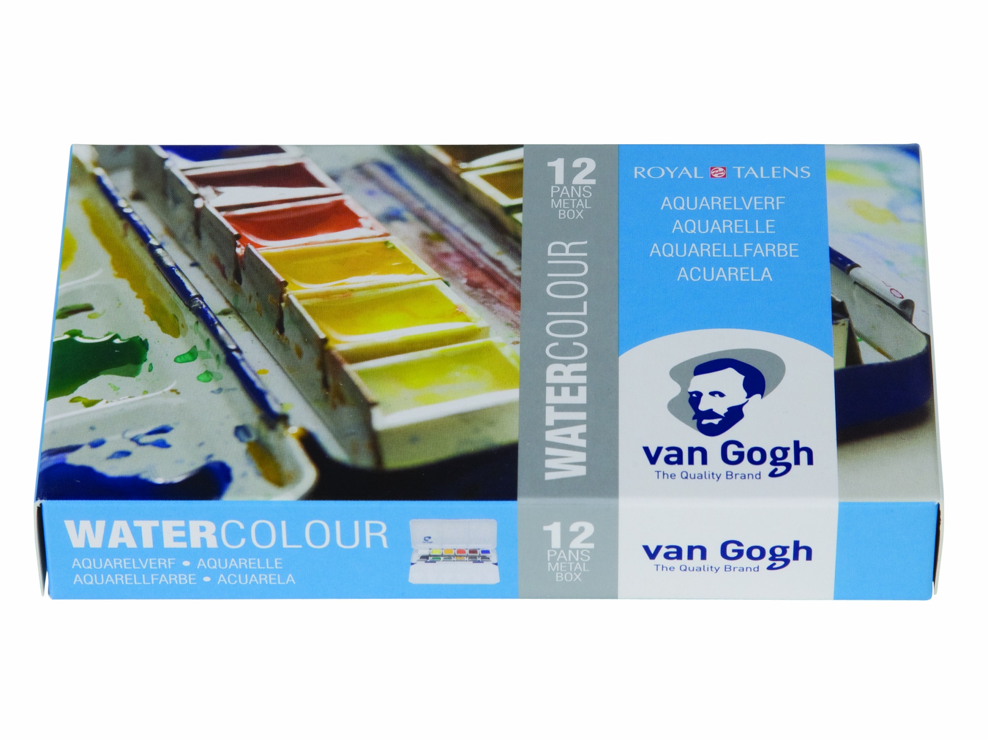 Набор акварельных красок Van Gogh 12цв кювета металлический короб