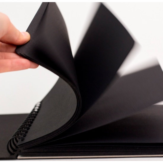 Скетчбук Малевичъ для графики Graf'Art, Total Black, 150 г/м, 19x19 см, 60л