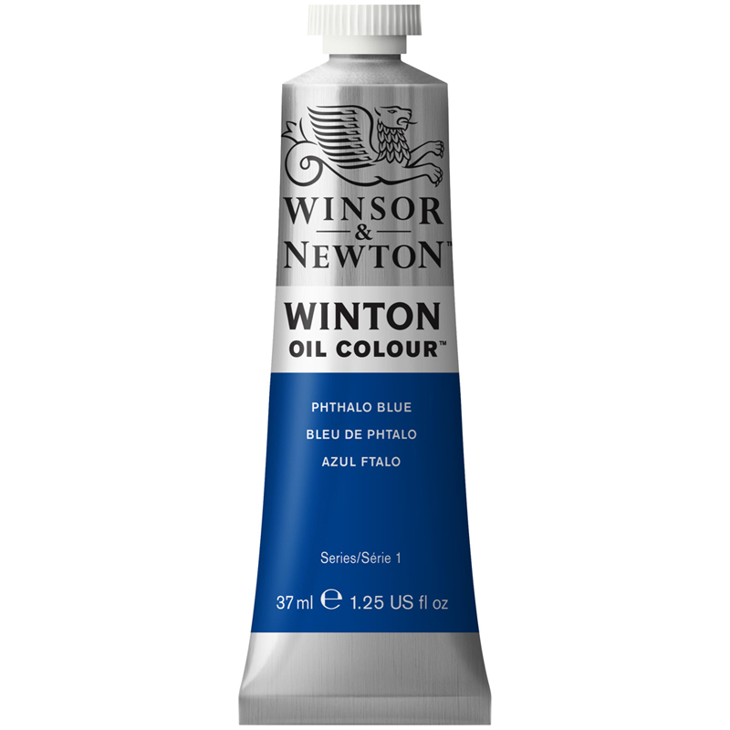 Краска масляная художественная Winsor&Newton Winton, 37мл туба, фтало синий