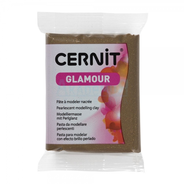 Полимерная глина Cernit Glamour  058 цвет бронза 56 гр.