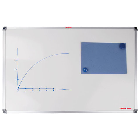 Доска магнитно-маркерная ОФИСМАГ (60х90 см), алюминиевая рамка Доска магнитно-маркерная ОФИСМАГ (60х90 см), алюминиевая рамка
