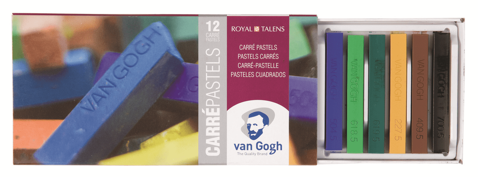 Набор сухой твердой пастели Van Gogh Стартовый 12 цветов в картонной упаковке