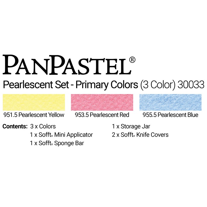 Набор ультрамягкой пастели PanPastel 3 цвета перламутр