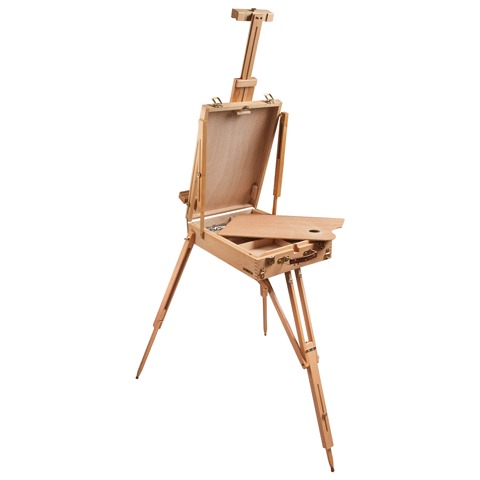 Этюдник BRAUBERG ART CLASSIC, бук, 50х34х11см, высота холста 87см, ножки дерев 90см, ремень