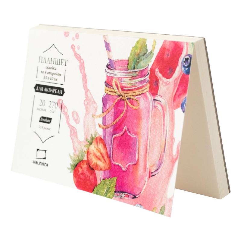 Склейка Малевичъ для акварели "Sweet dreams", Torchon, 250 г/м, 10х15 см, 20л