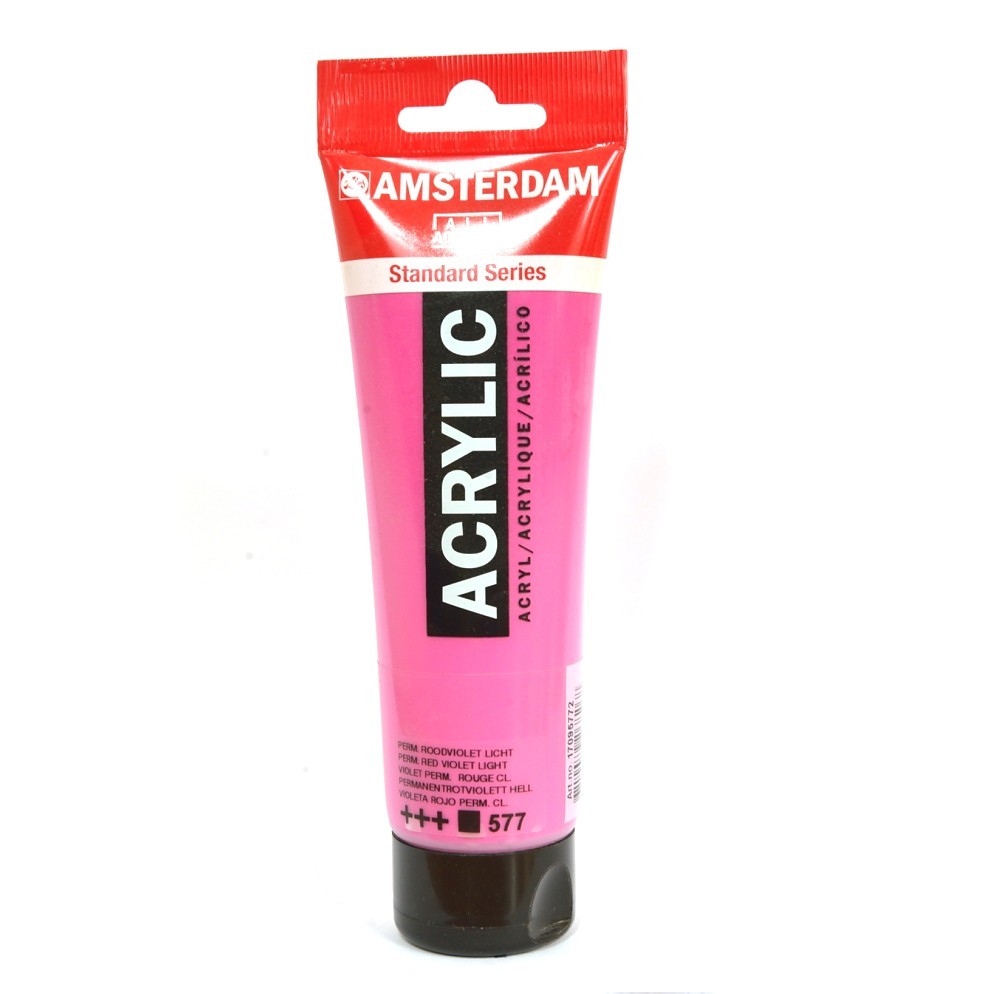 Краска акриловая Amsterdam туба 120мл №577 Красно-фиолетовый светлый устойчивый Краска акриловая Amsterdam туба 120мл №577 Красно-фиолетовый светлый устойчивый