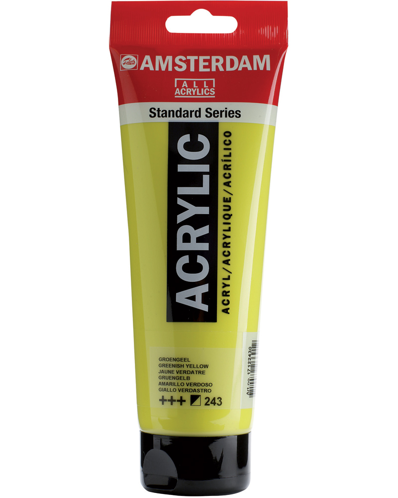Краска акриловая Amsterdam туба 250мл №243 Желто-зеленый Краска акриловая Amsterdam туба 250мл №243 Желто-зеленый