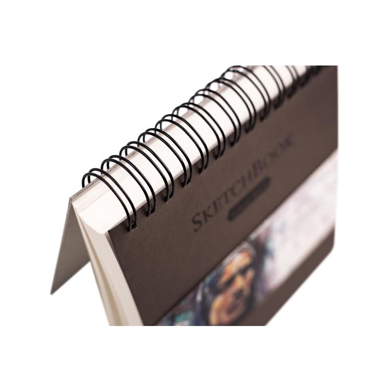 Скетчбук Малевичъ для графики GrafArt, коричневый, 150 г/м, 19x19 см, 80л