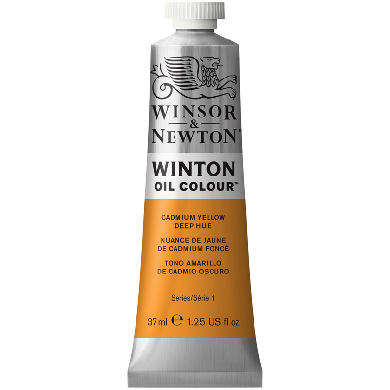 Краска масляная художественная Winsor&Newton Winton, 37мл, туба, насыщенно-желтый кадмий