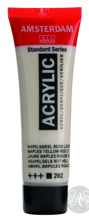 Краска акриловая Amsterdam туба 250мл №292 Желто-красный неаполитанский светлый Краска акриловая Amsterdam туба 250мл №292 Желто-красный неаполитанский светлый