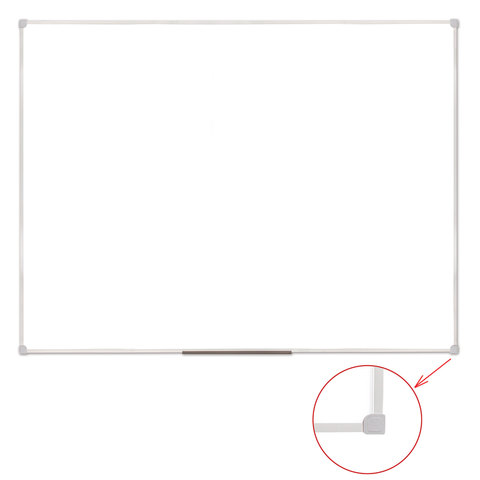 Доска магнитно-маркерная (90х120 см), ПВХ рамка STAFF