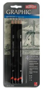 Набор графитных карандашей Graphic Medium 4шт