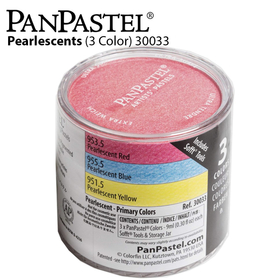 Набор ультрамягкой пастели PanPastel 3 цвета перламутр