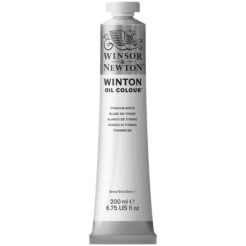 Краска масляная Winsor&Newton "Winton", 200мл, туба, белила титановые
