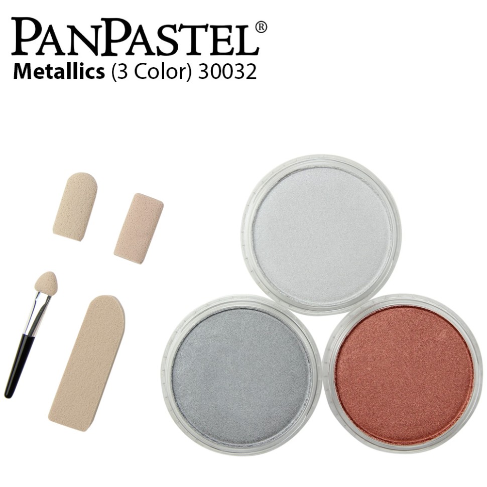 Набор ультрамягкой пастели PanPastel 3 цвета металлик PP30032