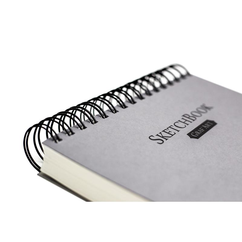 Скетчбук Малевичъ для графики GrafArt, серый, 150 г/м, 21x29 см, 80л