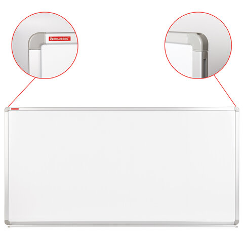 Доска магнитно-маркерная (120х240 см), улучшенная алюминиевая рамка BRAUBERG "PREMIUM"