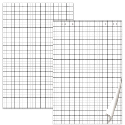 Блокнот для флипчарта BRAUBERG, 20 листов, клетка, 67,5х98 см, 80 г/м2, 128645
