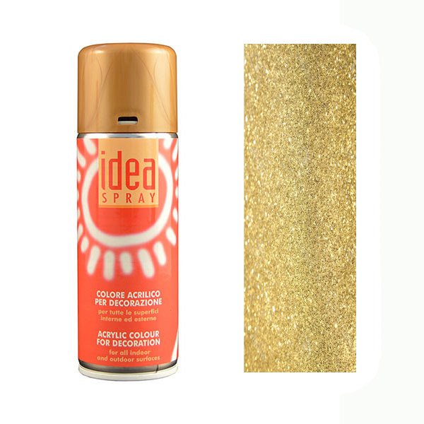 Золотой глиттер Краска акриловая. Аэрозоль M6324573 Золотой глиттер Краска акриловая. Аэрозоль M6324573