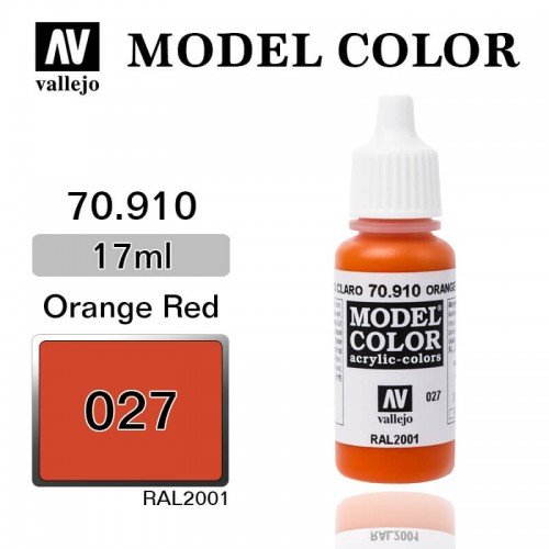 027.Model Color Красно-оранжевый. 910