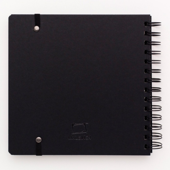 Скетчбук Малевичъ для графики Graf'Art, Total Black, 150 г/м, 19x19 см, 60л