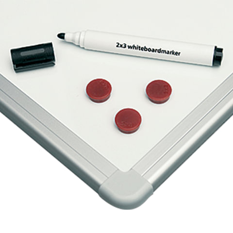 Доска магнитно-маркерная (100x200 см), алюминиевая рамка, OFFICE, "2х3" (Польша)