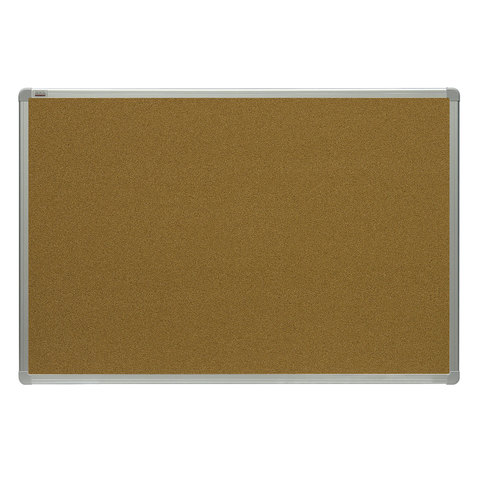 Доска пробковая для объявлений (90x120 см), алюминиевая рамка, OFFICE, "2х3"