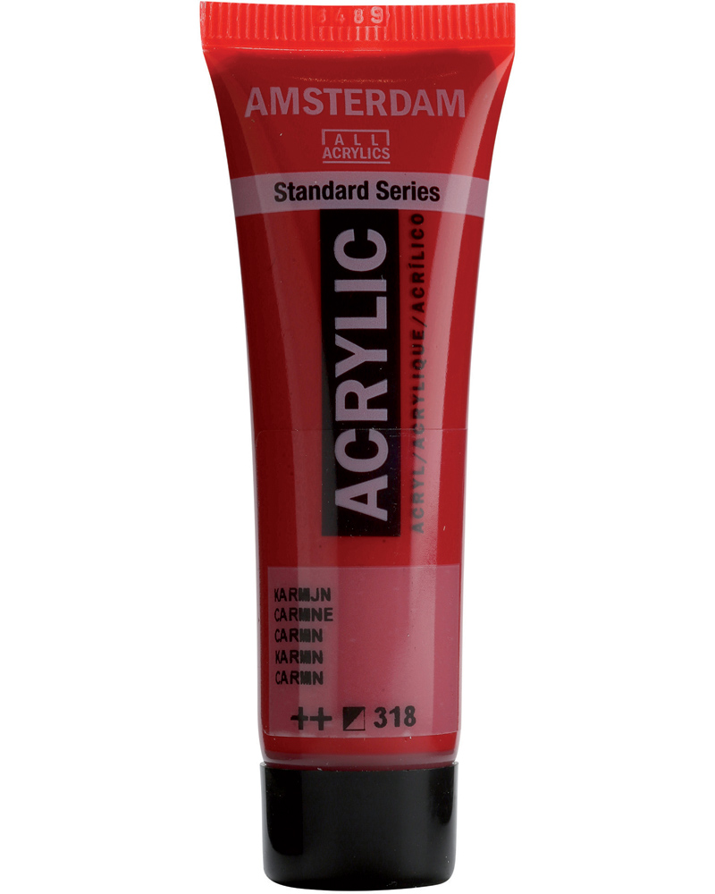 Краска акриловая Amsterdam туба 20 мл №318 Карминовый