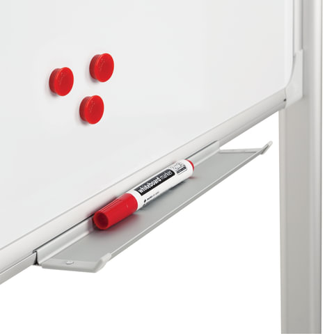 Доска магнитно-маркерная НА СТЕНДЕ (90x120 см), 2-сторонняя, OFFICE,"2х3"