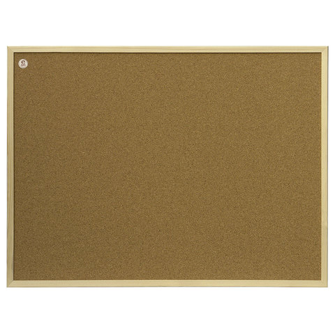 Доска пробковая для объявлений (100x200 см) OFFICE, "2х3" коричневая