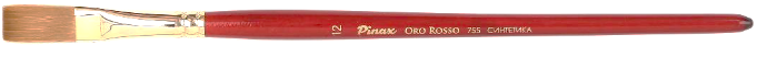 Кисть Pinax "Oro Rosso" Синтетика ПЛОСКАЯ УДЛИНЕННАЯ N 6