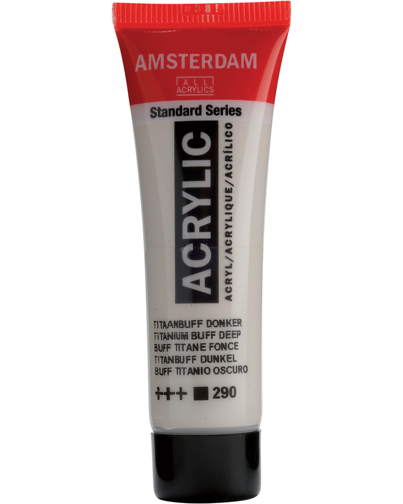 Краска акриловая Amsterdam туба 20 мл №290 Титановый серо-палевый насыщенный