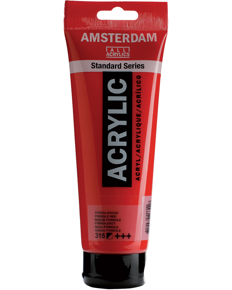 Краска акриловая Amsterdam туба 250мл №315 Красный пиррол Краска акриловая Amsterdam туба 250мл №315 Красный пиррол
