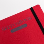 Скетчбук Малевичъ для акварели White Swan, красный, Fin, 200 г/м, 16х16, 25л