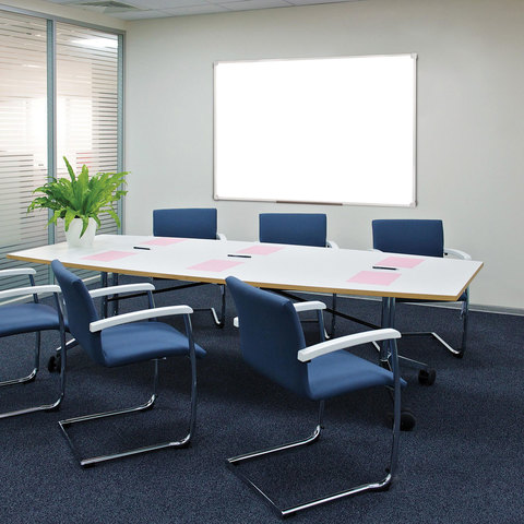 Доска магнитно-маркерная (90х120 см), ПВХ рамка STAFF