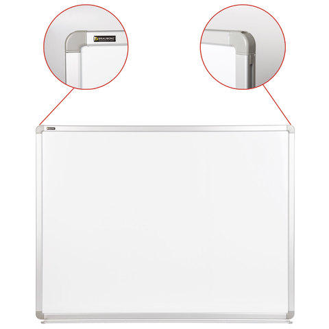 Доска магнитно-маркерная (90х120 см), улучшенная алюминиевая рамка BRAUBERG "PREMIUM"