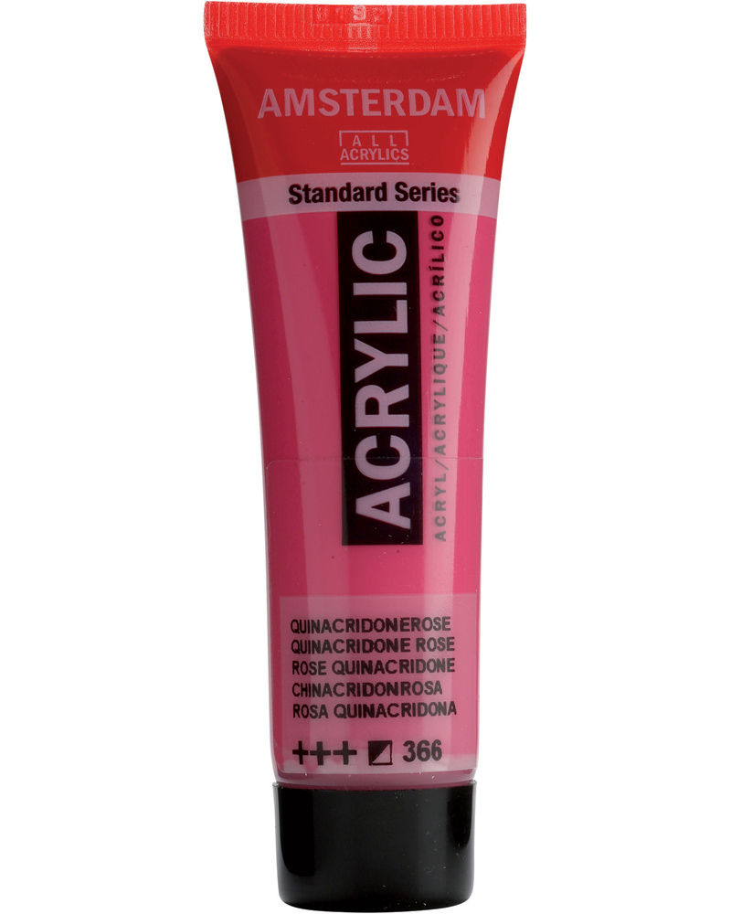 Краска акриловая Amsterdam туба 20 мл №366 Розовый квинакридон