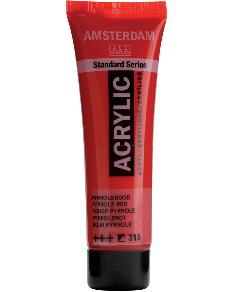 Краска акриловая Amsterdam туба 20 мл №315 Красный пиррол