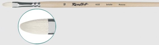 Кисть щетина овал 22 на длинной ручке 1632